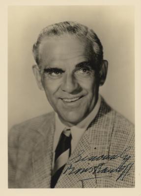 Lot #770 Boris Karloff Signed Photograph - Image 1