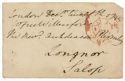 Lot #309 William Wilberforce Signed Free Frank