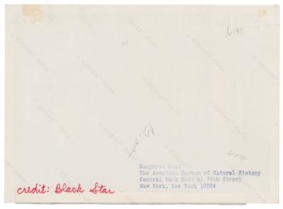 Lot #252 Margaret Mead Signed Photograph - Image 2
