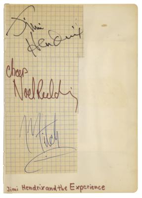 Lot #610 Jimi Hendrix Experience Signatures