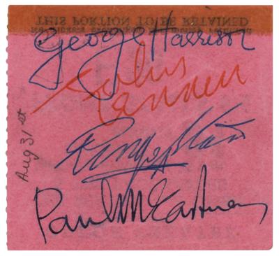 Lot #597 Beatles Signed 1963 Odeon Theatre Ticket - Image 1
