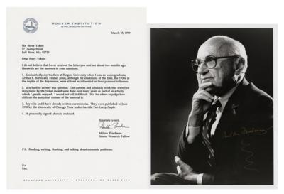 Lot #209 Milton Friedman Signed Photograph and