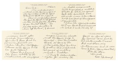 Lot #319 William P. Yarborough Autograph Letter Signed with Circa 1930 Bowie Knife - Image 5