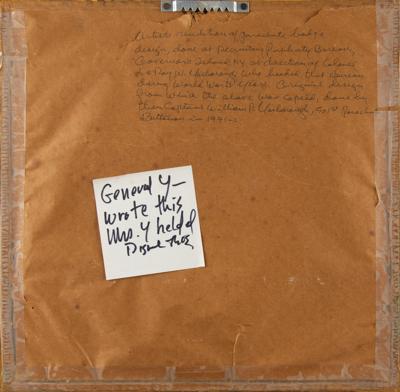 Lot #317 William P. Yarborough Original Signed Parachute Badge Designs - Image 3