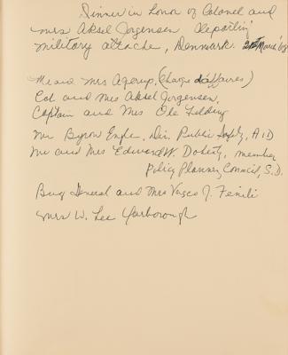 Lot #368 William P. Yarborough Multi-Signed Guest Book of (150+) Vietnam-Era Foreign Dignitaries - Image 3