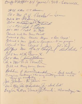 Lot #368 William P. Yarborough Multi-Signed Guest Book of (150+) Vietnam-Era Foreign Dignitaries - Image 7