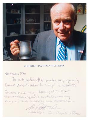 Lot #313 George S. Patton German-Made Pewter Mug Presented as a Gift - Image 4