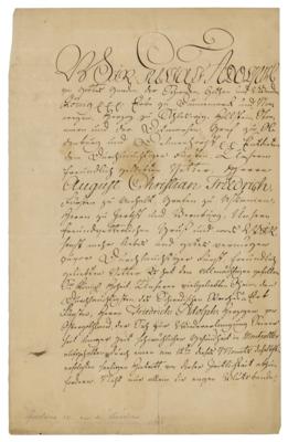 Lot #242 King Gustav IV Adolf of Sweden Document