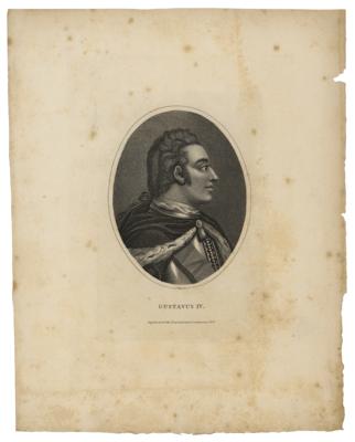 Lot #242 King Gustav IV Adolf of Sweden Document Signed - Image 3