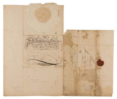 Lot #236 King Frederick III and Princess Frederica Amalia of Denmark (2) Letters Signed - Image 3