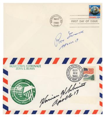 Lot #405 Apollo 17: Schmitt and Evans (2) Signed