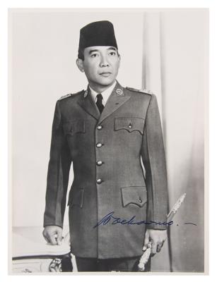 Lot #290 Sukarno Signed Photograph
