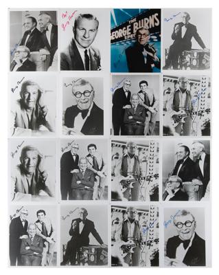 Lot #750 George Burns (16) Signed Photographs
