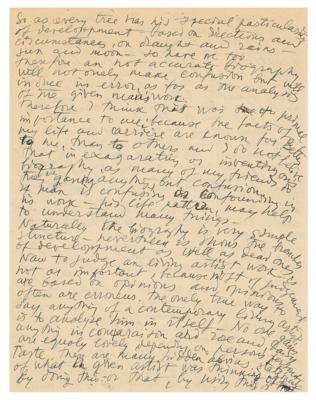 Lot #481 Pavel Tchelitchew: Rare and lengthy letter from Tchelitchew to his biographer, 