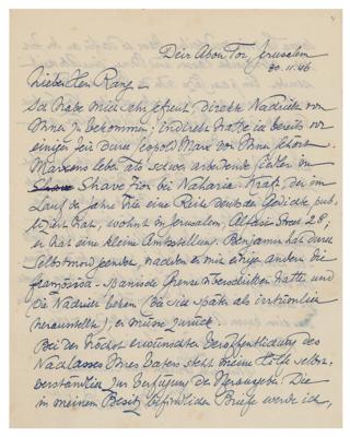 Lot #183 Martin Buber: In all this time, I have