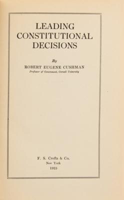 Lot #186 Warren E. Burger's Personally-Owned Book - Image 3