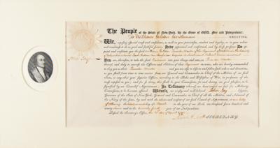 Lot #125 John Jay Document Signed