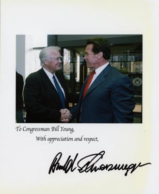 Lot #282 Arnold Schwarzenegger Signed Photograph - Image 1