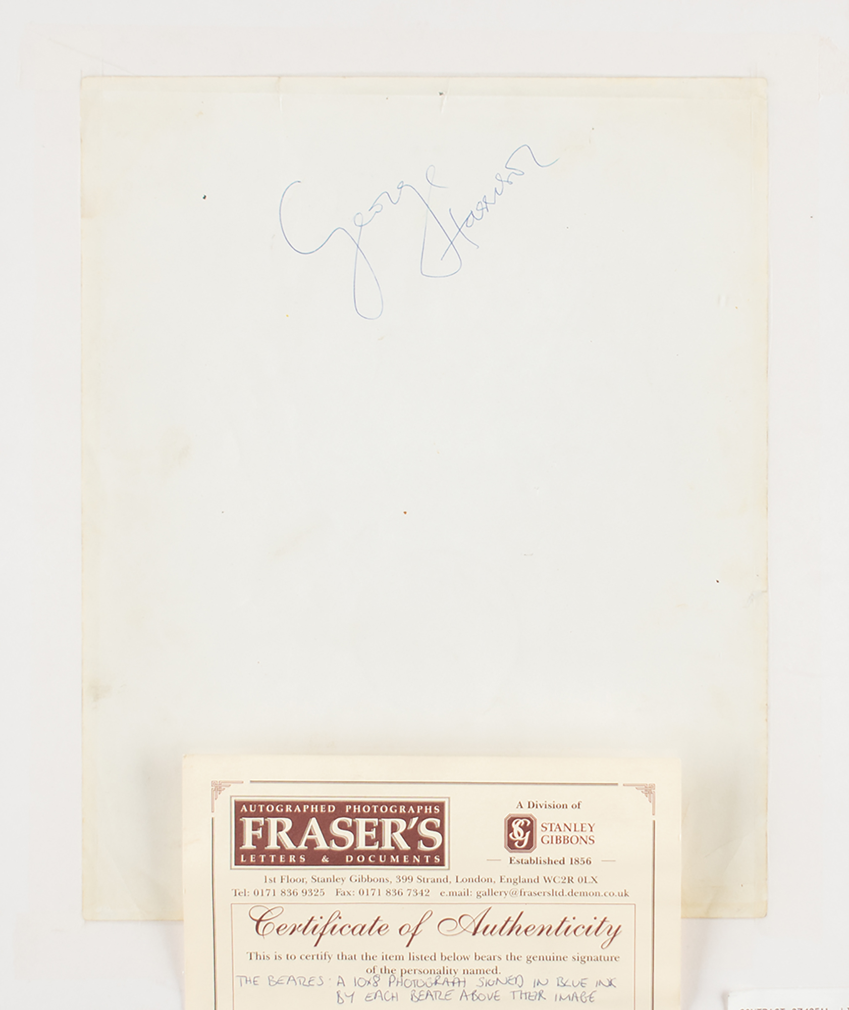 Lot #598 Beatles Signed Photograph - Image 3