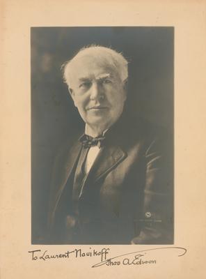 Lot #135 Thomas Edison Signed Photograph