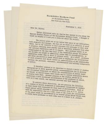 Lot #245 Henry Kissinger: As director of the