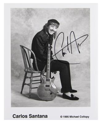 Lot #697 Santana Signed Photograph and (8) Signatures - Image 1