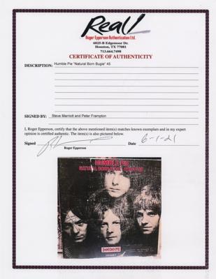 Lot #669 Humble Pie: Steve Marriott and Peter Frampton Signed 45 RPM Record - Image 2