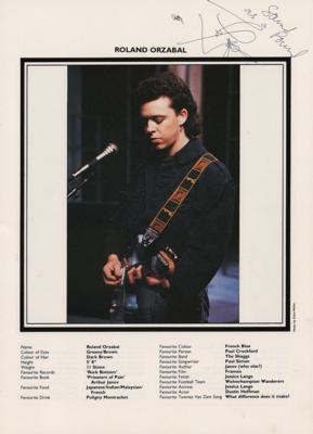 Lot #701 Tears for Fears Signed Tour Book - Image 3