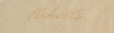 Lot #104 Woodrow Wilson Document Signed as President - Image 2