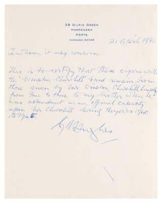 Lot #147 Winston Churchill: Ten of the prime minister's personal 