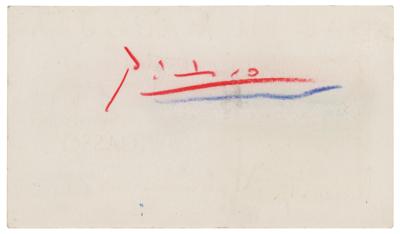 Lot #478 Pablo Picasso Signature