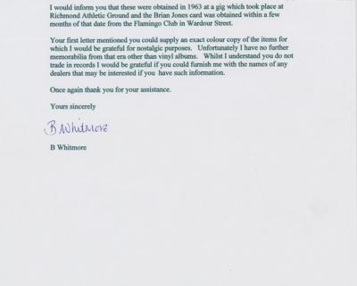 Lot #617 Rolling Stones Signatures - Image 2