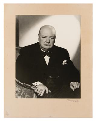 Lot #192 Winston Churchill: Original Photograph
