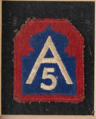 Lot #372 William P. Yarborough Operation Torch Display with Signature and Combat-Worn Patch - Image 2