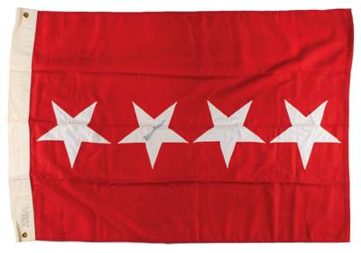 Lot #359 William Westmoreland Signed United States Army 'Four Star' General Rank Flag - Image 1