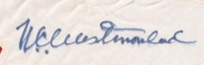 Lot #359 William Westmoreland Signed United States Army 'Four Star' General Rank Flag - Image 2