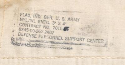 Lot #359 William Westmoreland Signed United States Army 'Four Star' General Rank Flag - Image 3