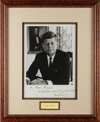 Lot #23 John F. Kennedy Signed Photograph