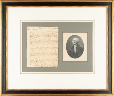 Lot #1 George Washington: Rare handwritten letter