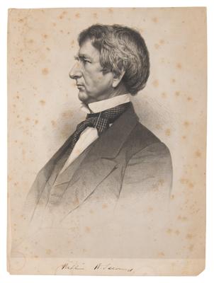 Lot #285 William Seward Signed Engraving