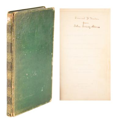 Lot #8 John Quincy Adams: An homage to the Marquis de Lafayette, signed in full by 