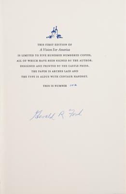 Lot #57 Gerald Ford Signed Book - Image 2