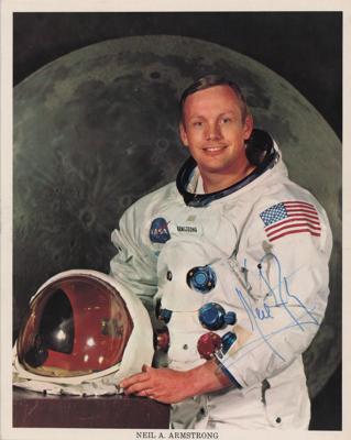 Lot #392 Neil Armstrong Signed Photograph - Image 1