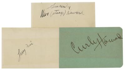 Lot #738 Three Stooges Signatures