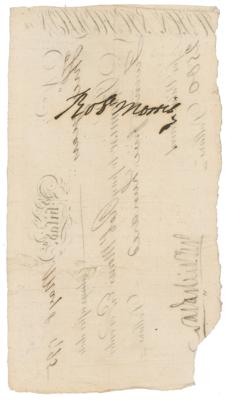 Lot #258 Robert Morris Document Signed