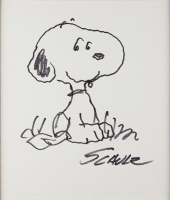 Lot #511 Charles Schulz Signed Sketch - Image 1