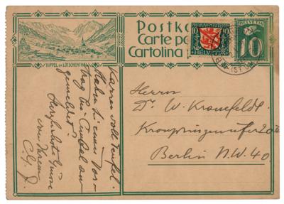 Lot #142 Carl Jung Autograph Letter Signed - Image 2