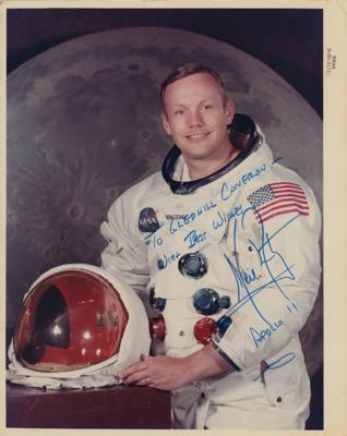 Lot #396 Neil Armstrong Signed Photograph - Image 1