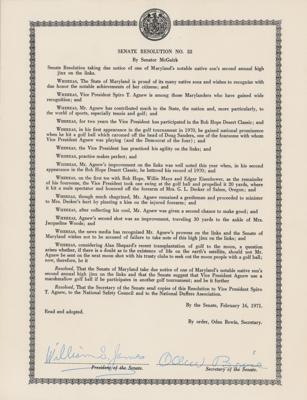 Lot #164 Spiro Agnew Autograph Note Signed - Image 2