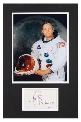 Lot #394 Neil Armstrong Signature - Image 1
